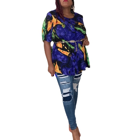 Sold! Vintage Button Down Blouse - Picture 2 of 7